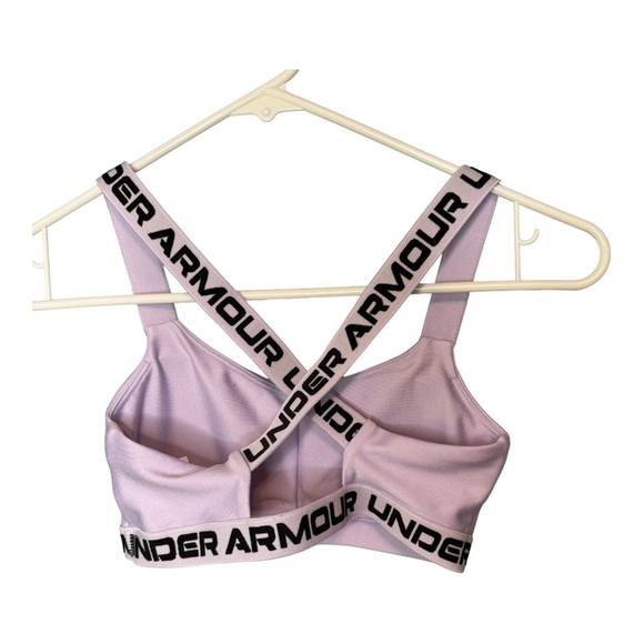 ✨3/$20✨ Under Armour Purple Crossback Strappy Low Sports Bra. Size Women’s XS - Picture 4 of 10